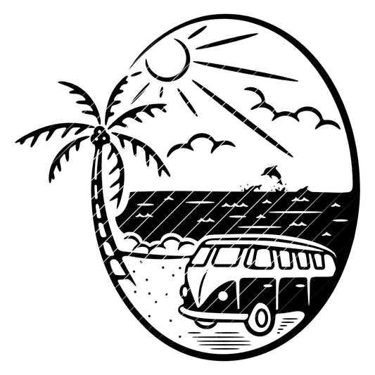 Camper SVG | DXF | EPS | PNG | PDF