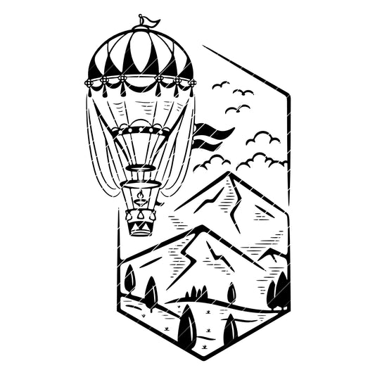 Heißluftballon SVG | DXF | EPS | PNG | PDF
