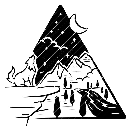 Wolf SVG | DXF | EPS | PNG | PDF